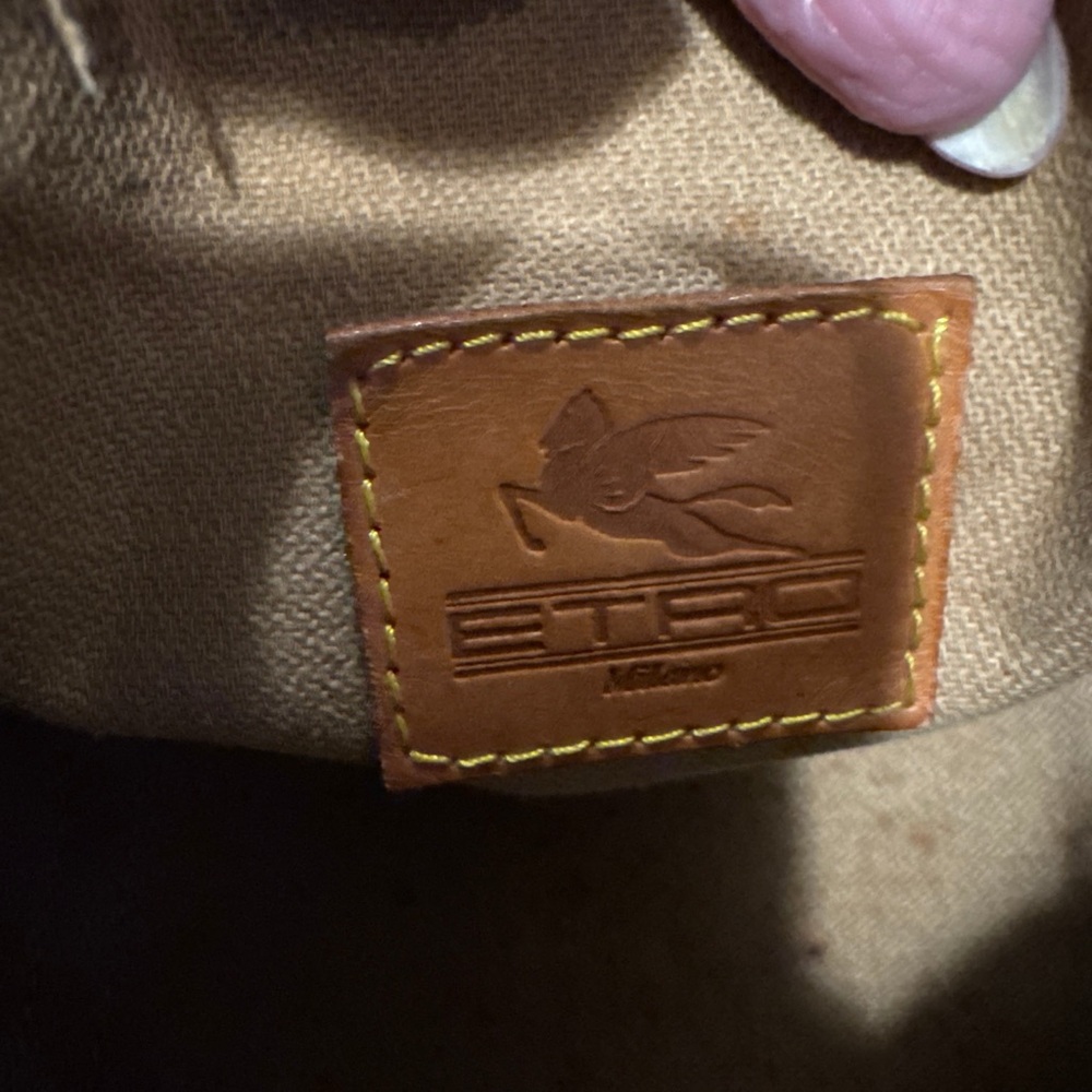 Vintage ETRO Milano Paisley Print Barrel Bag - Picture 3 of 13